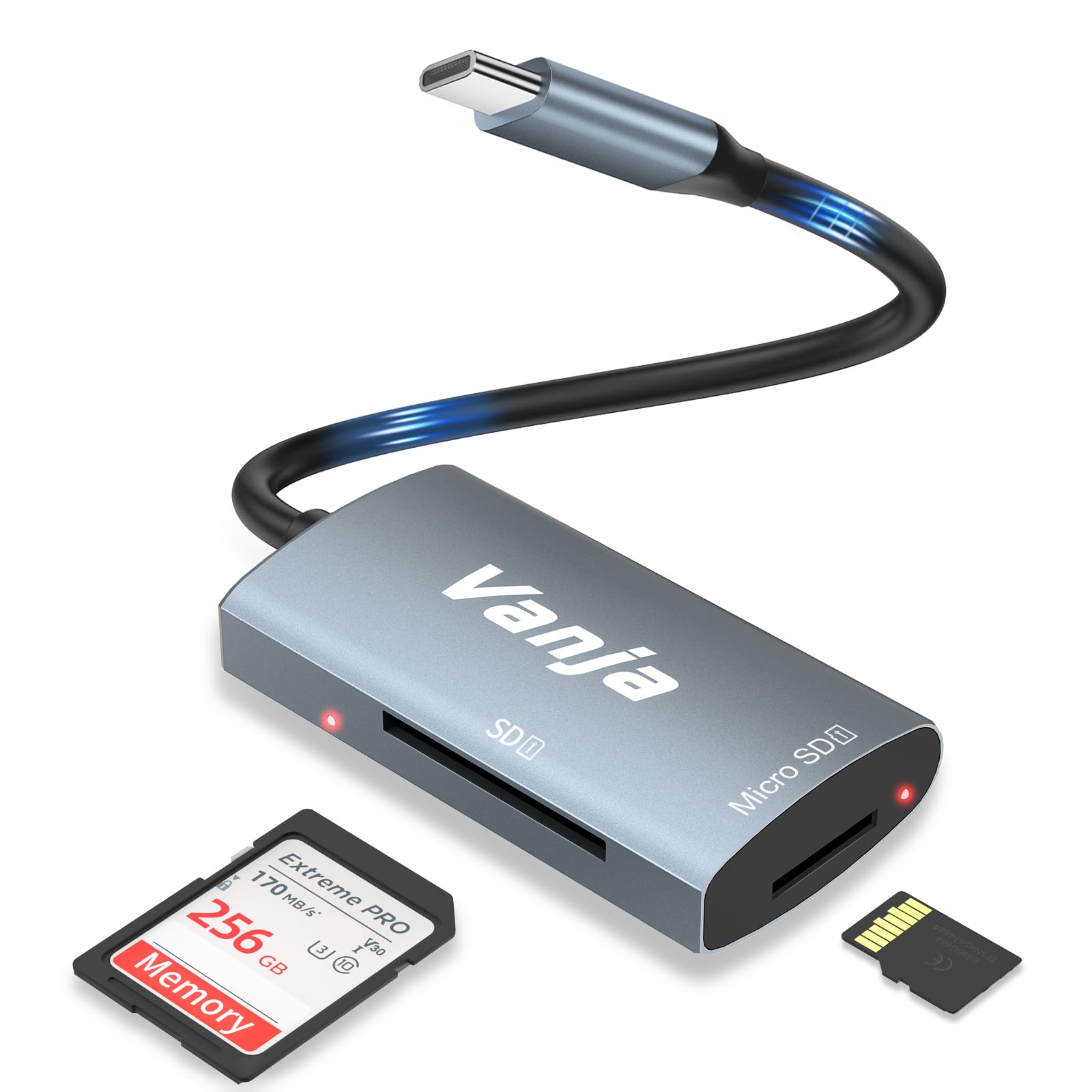 Lettore Di Schede SD USB-C 3.0 Vanja – 5 Gbps, Adattatore Per Memoria Ad Alta Velocità
