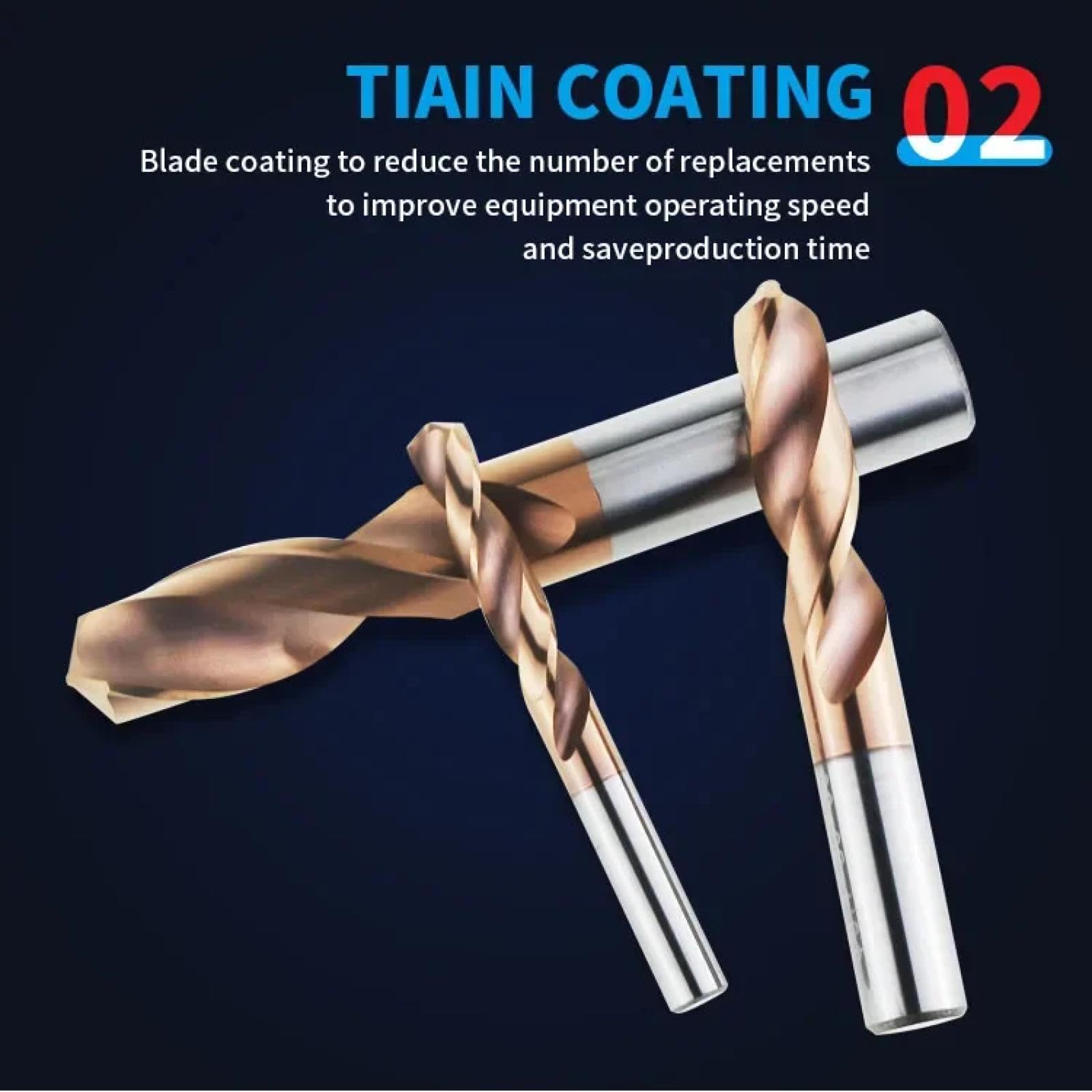 Punte da trapano in carburo di tungsteno Hrc55° Punte per metallo per tornio CNC Foratura in acciaio inossidabile Utensile per lavorazione di metalli duri 0,5-20,0 mm (9,2 mm)