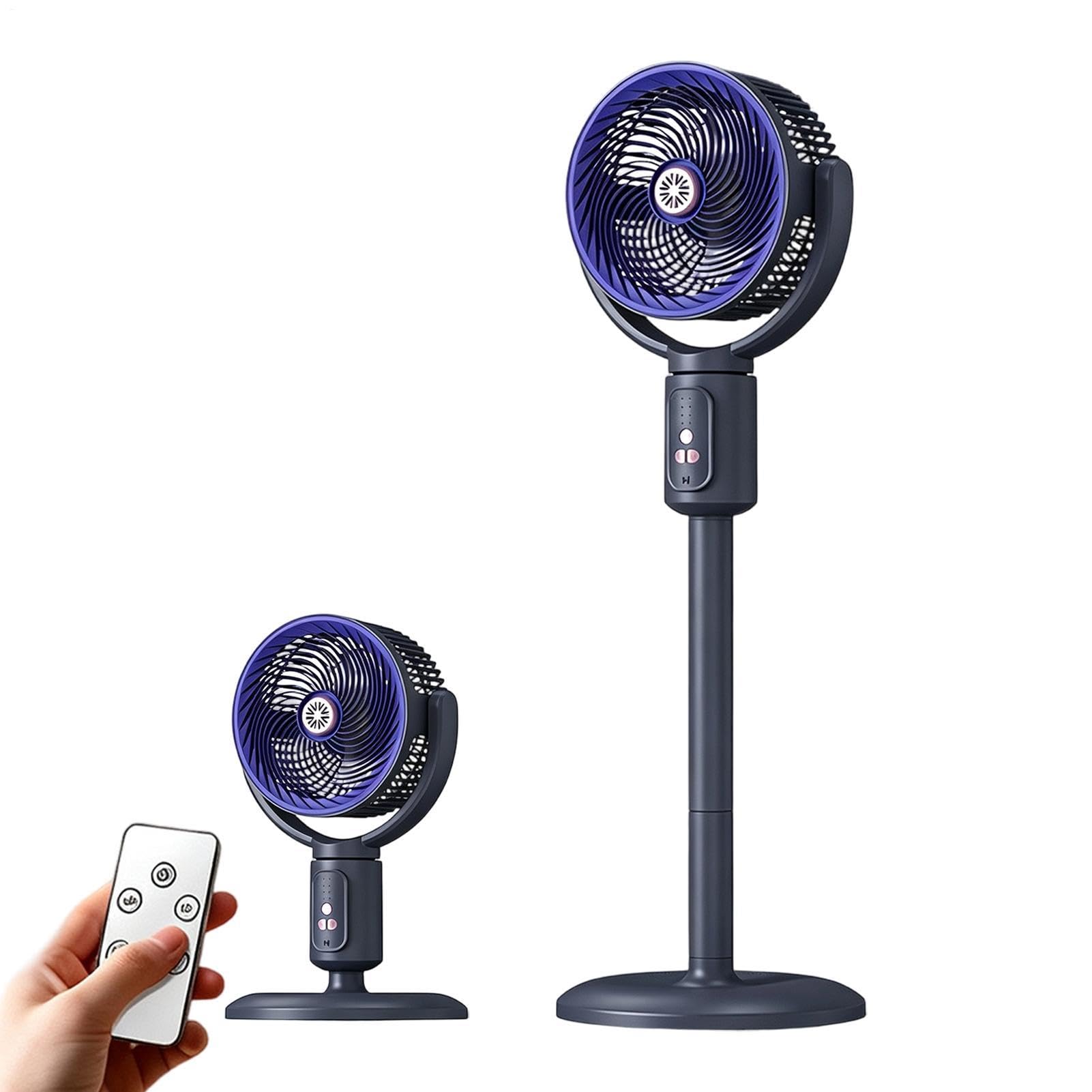 Ventilador Oscilante 5 Velocidades Oscilación 180° Altura Ajustable | Ventilador Vertical Eléctrico Para Cuarto Cocina Oficina En Casa Dormitorio Trabajo Estudio Dormir Camping