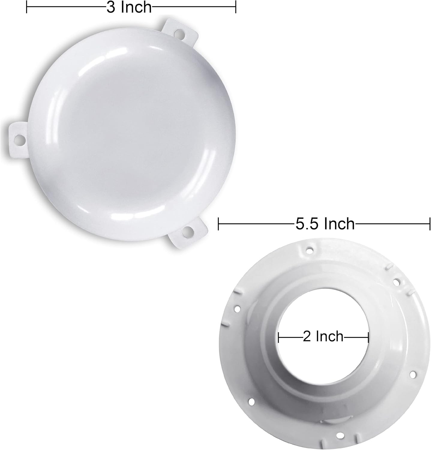 NU-SET Lock | RV Roof Vent Caps | RV Roof Vent Cover | RV Accessories & Door Hardware (White) : Everything Else
