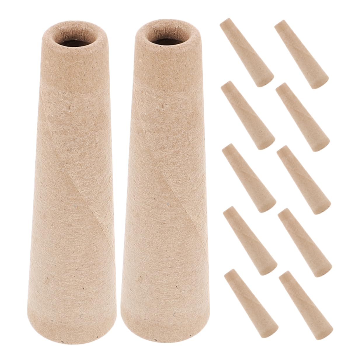 CIMAXIC Wool Winder Tubes 12pcs Yarn Winder Paper Cones Yarn Winding Machine Replacements for Knitting Tools
