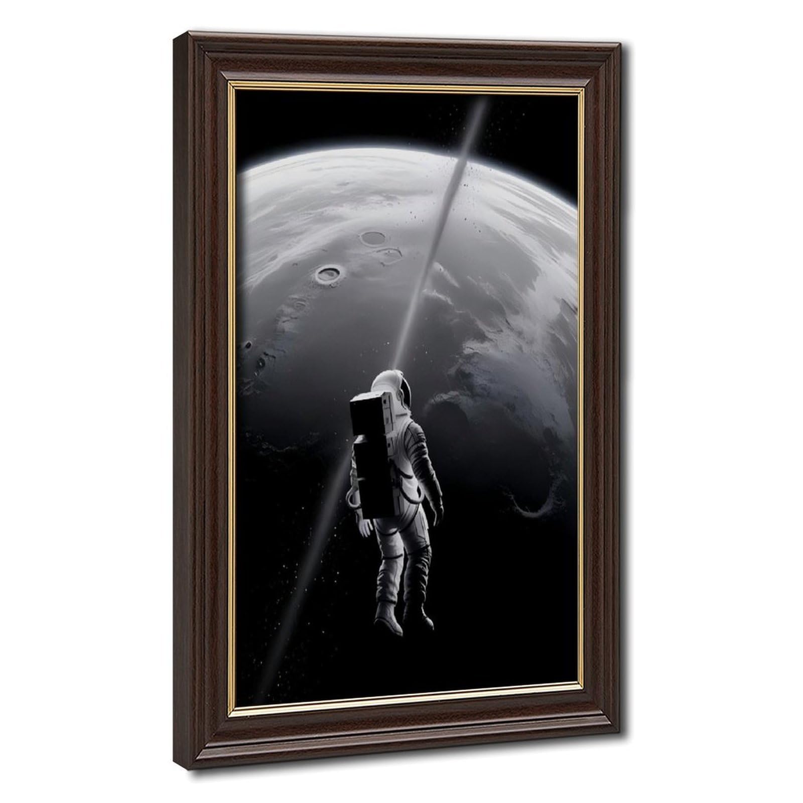 Bareronor Astronaut Space Canvas Poster Bedroom Decor Landscape Office Room Decor Gift 24" L X 36" W