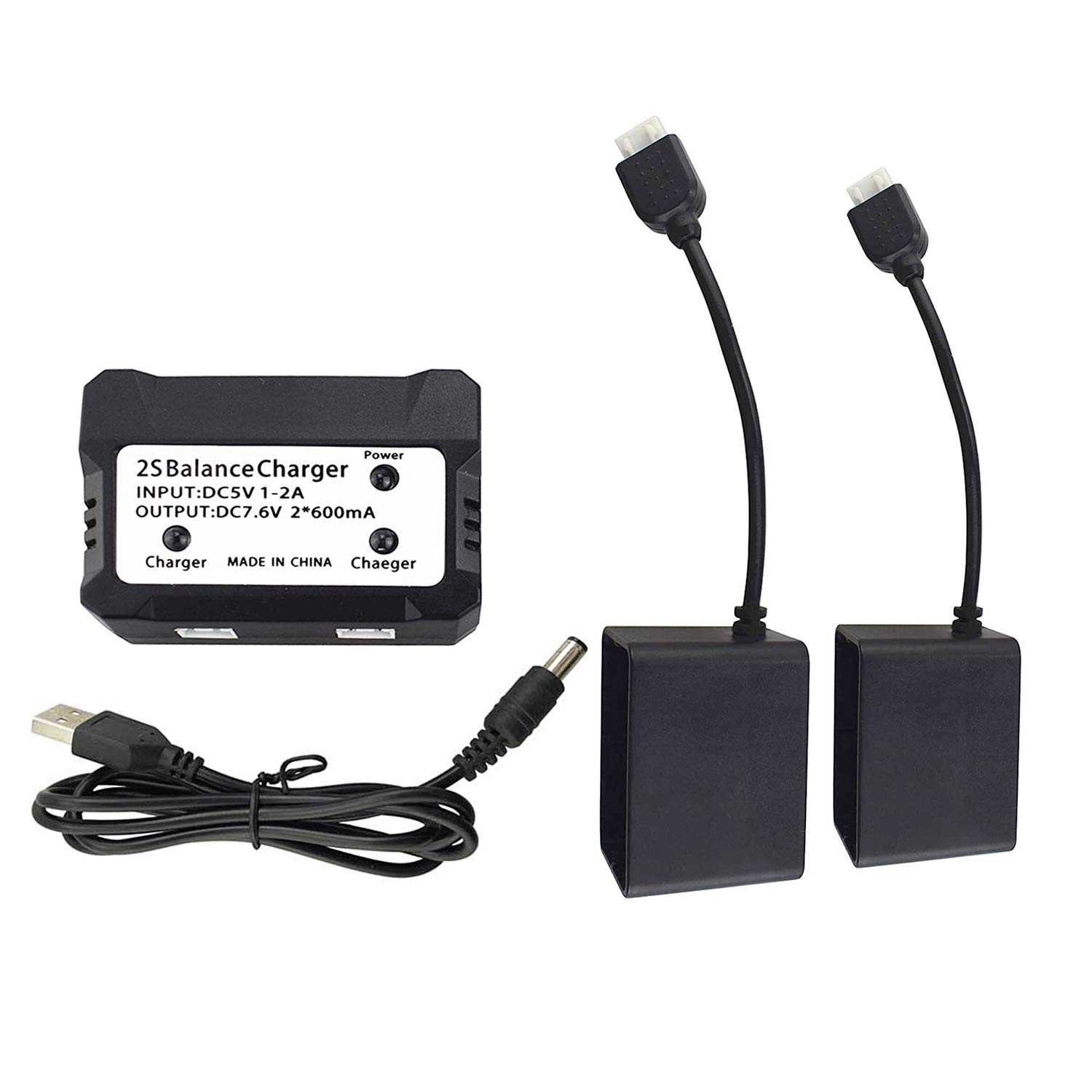 1PCS 2 in 1 Balance Charger for HS720 Folding Brushless Quadcopter Remote Control Drone Lithium Battery Accessory