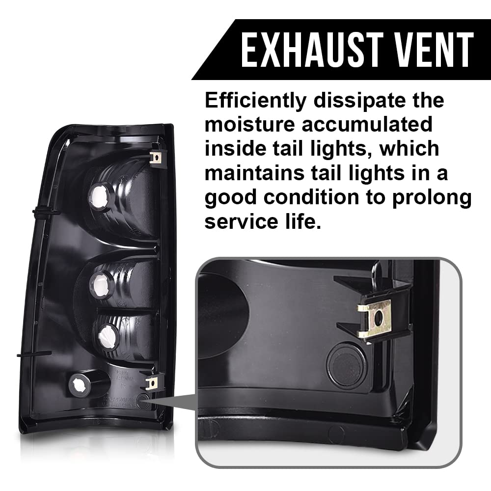 Clear Tail Lights w/ Wiring Harness For 2003-2006 Chevy Silverado 2800174 image 8