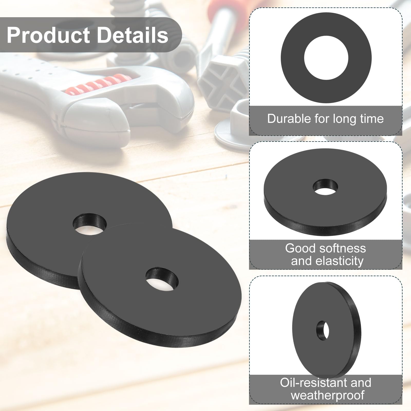 PATIKIL Multi Purpose Rubber Spacer - Image 3