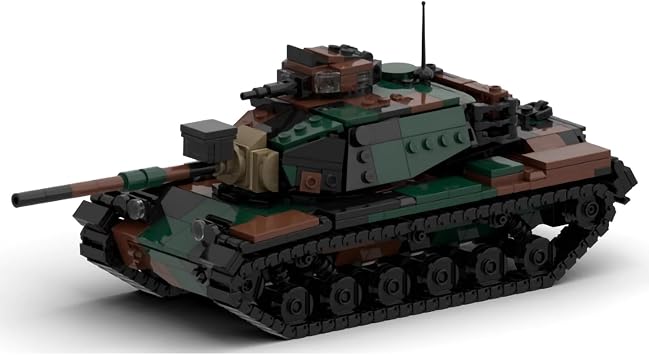 Military World War II WWII American M60 Tank Armored Vehicle Building Block Toys 762PCS for Kids Aged 8+ Or Adults Compatible with Lego.