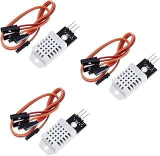BeisDirect DC 3.3-5.5V DHT22 Digital Temperature and Humidity Sensor AM2302 Module with PCB and Cable, DHT22 / AM2302 Temperature and Humidity Sensor for Arduino and Raspberry Pi (3 PCS)