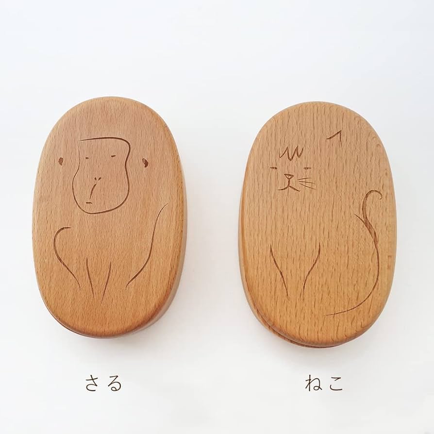 四代目鹿峰 ぬし熊 尾鷲曲げわっぱ 弁当箱 小判型 未使用品 ぬし熊