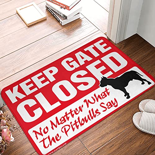 Tapis de douche extérieur Keep Gate Closed pour sortie de piscine
