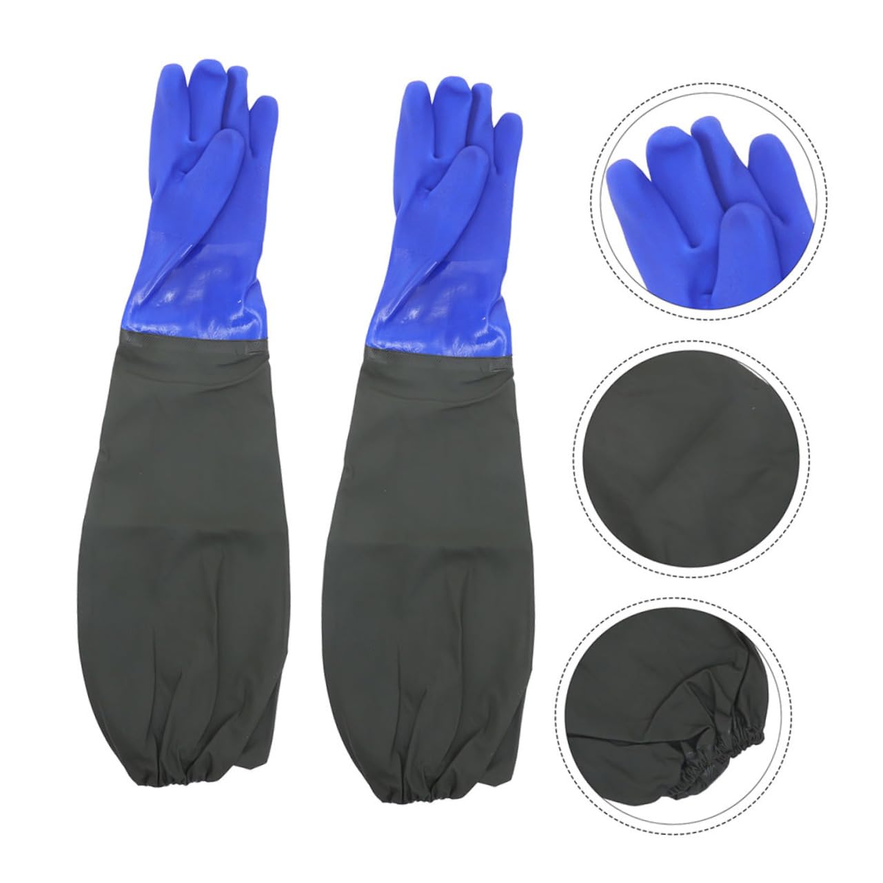 2pares Guantes Largos De Goma Codo Impermeables Para Limpieza De Cocina Guantes De Goma Para Lavar Platos Agua