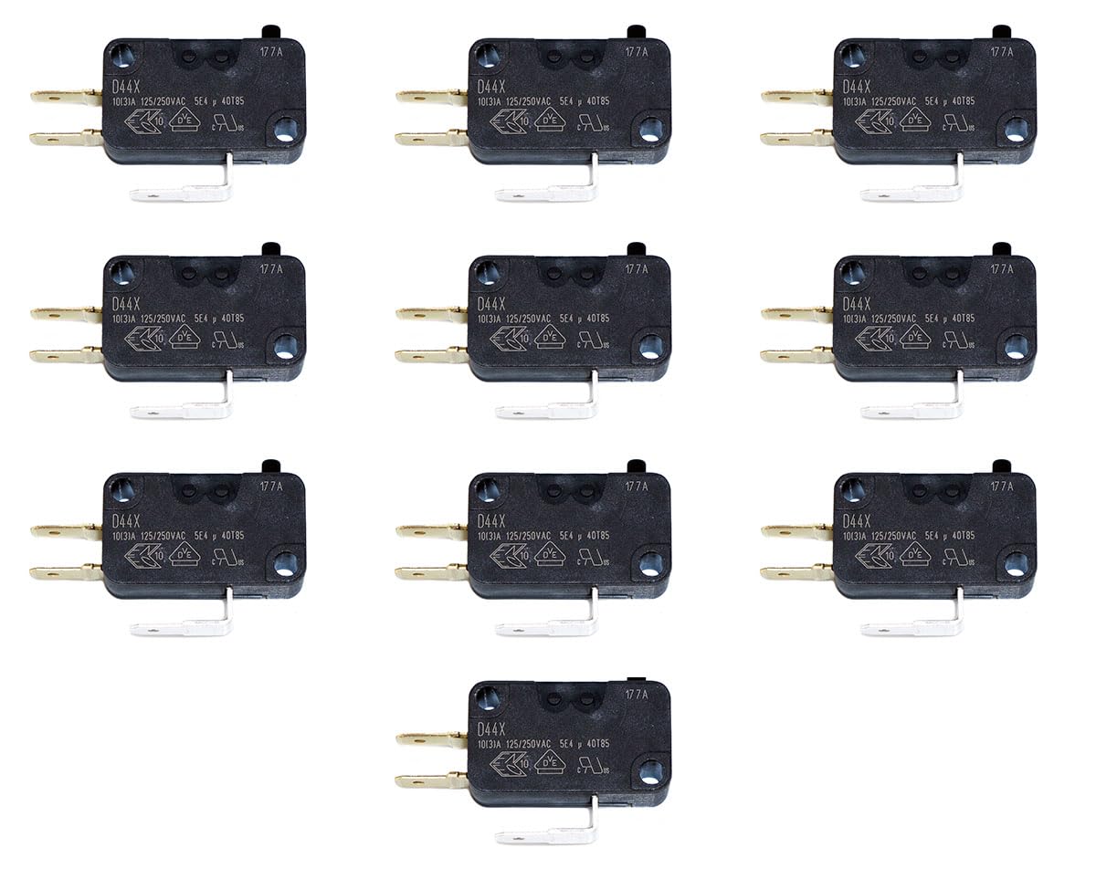 Cherry/ZF 75g .187" D44X Microswitch for Arcade Joysticks & Push Buttons (10 Pack)
