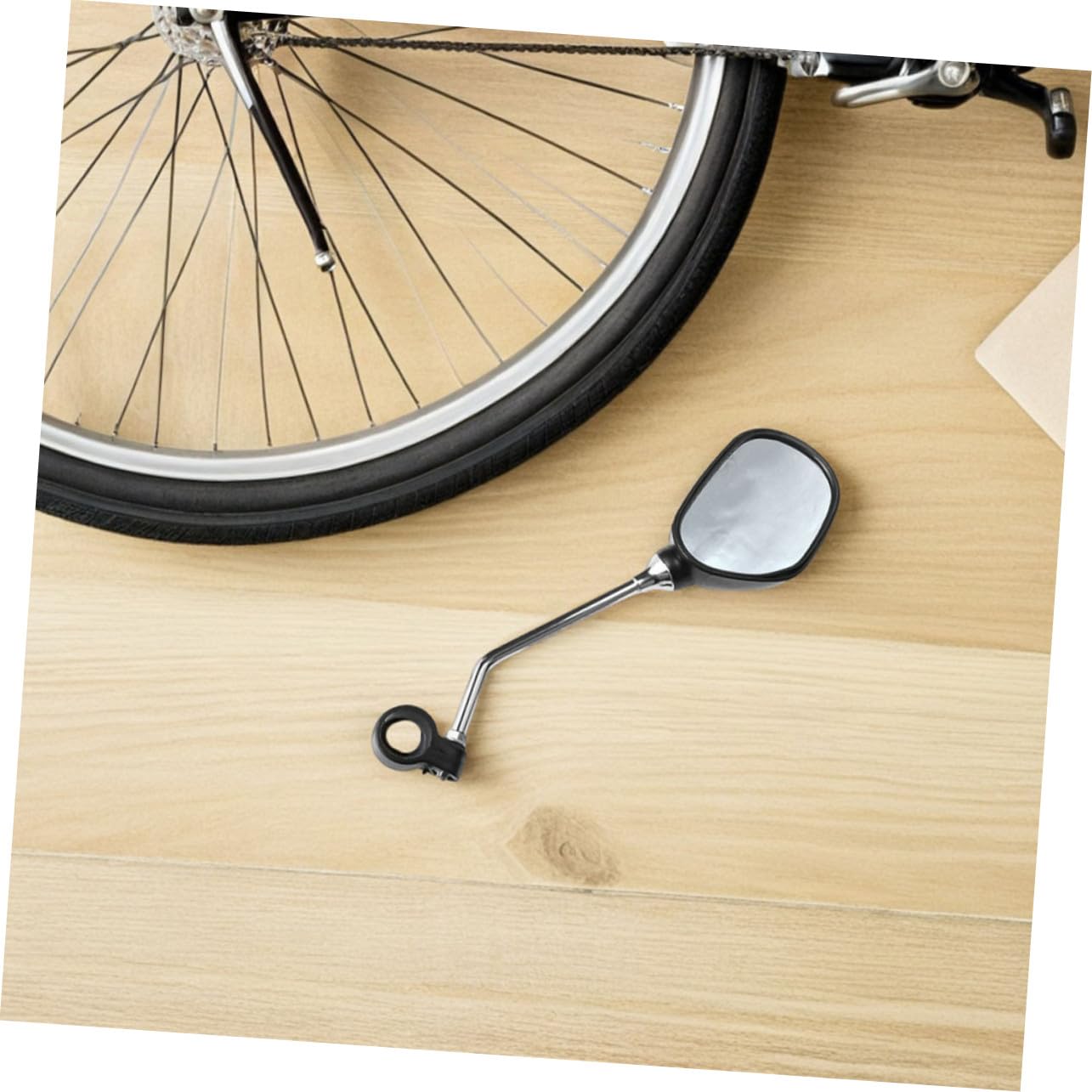 Specchietto Retrovisore per Bicicletta 2 Paia Abs Nero | Montaggio Semplice, Struttura Anti-vibrazione, Superficie ad Alta Definizione, Ampia Copertura Angolare