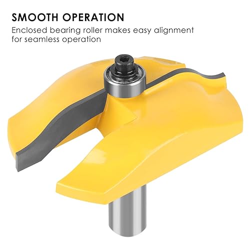 Miniatura 4 de KOWOOD Ogee - Juego de brocas para enrutador de puerta de gabinete con 3 puntas elevadas, vástago de 1/2 pulgada