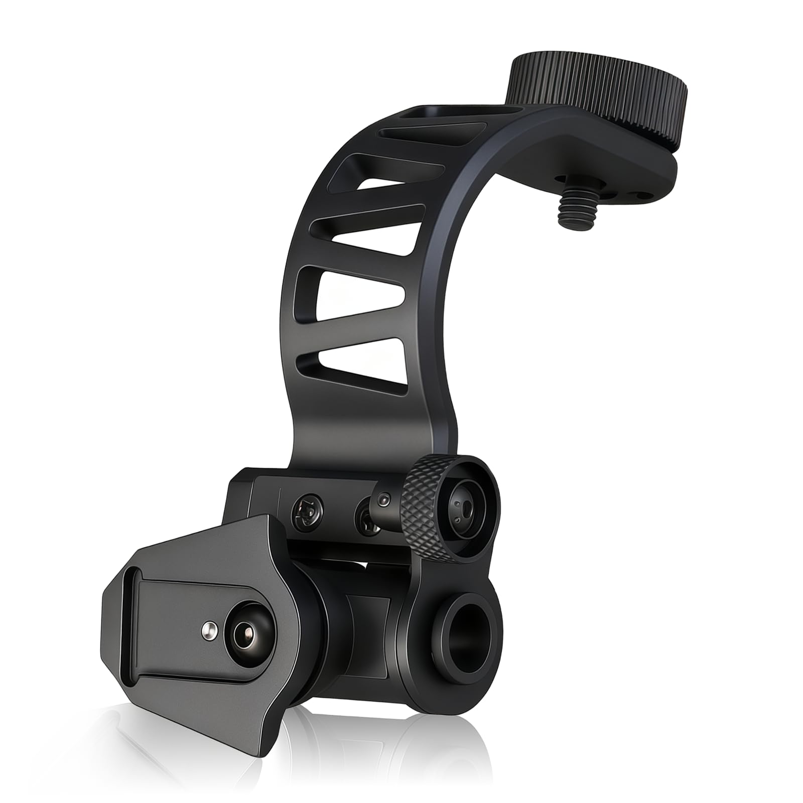 Wokyo PVS-14 - Soporte de brazo en J de cola de milano, soporte de casco NVG de aleación de aluminio para gafas de visión nocturna de un solo tubo para monturas L4G24, soporte de casco táctico militar