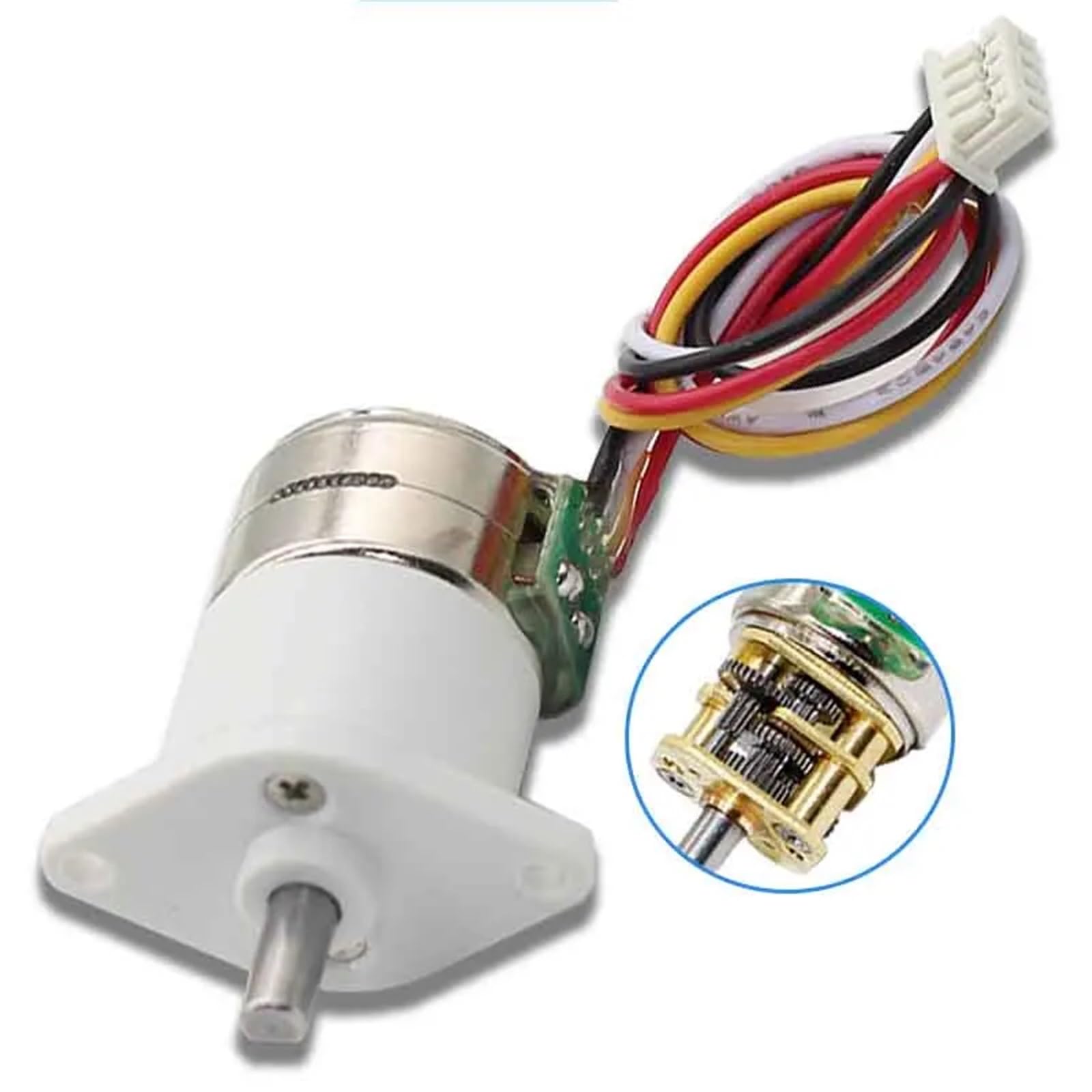Motorreductor de CC Paso a Paso GM12-15BY, 5 V, microreductor de Caja de Engranajes metálico de 2 Fases y 4 Cables(30TO1-5V)