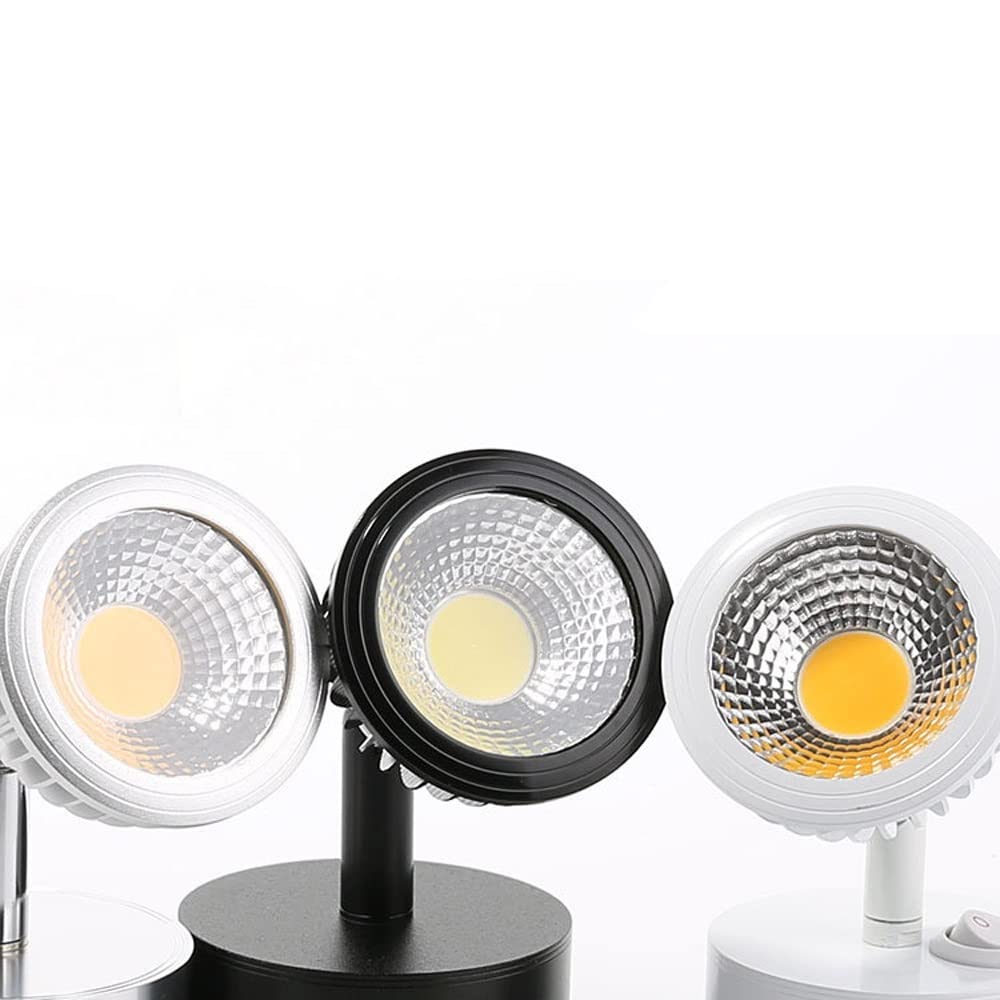 Projecteur LED, Lampe Murale à réglage Multi-Angle LED 3 W avec Interrupteur Marche/arrêt, éclairage d'appoint pour Affichage d'images pour vitrine d'armoire, Bijoux, œuvres d'art