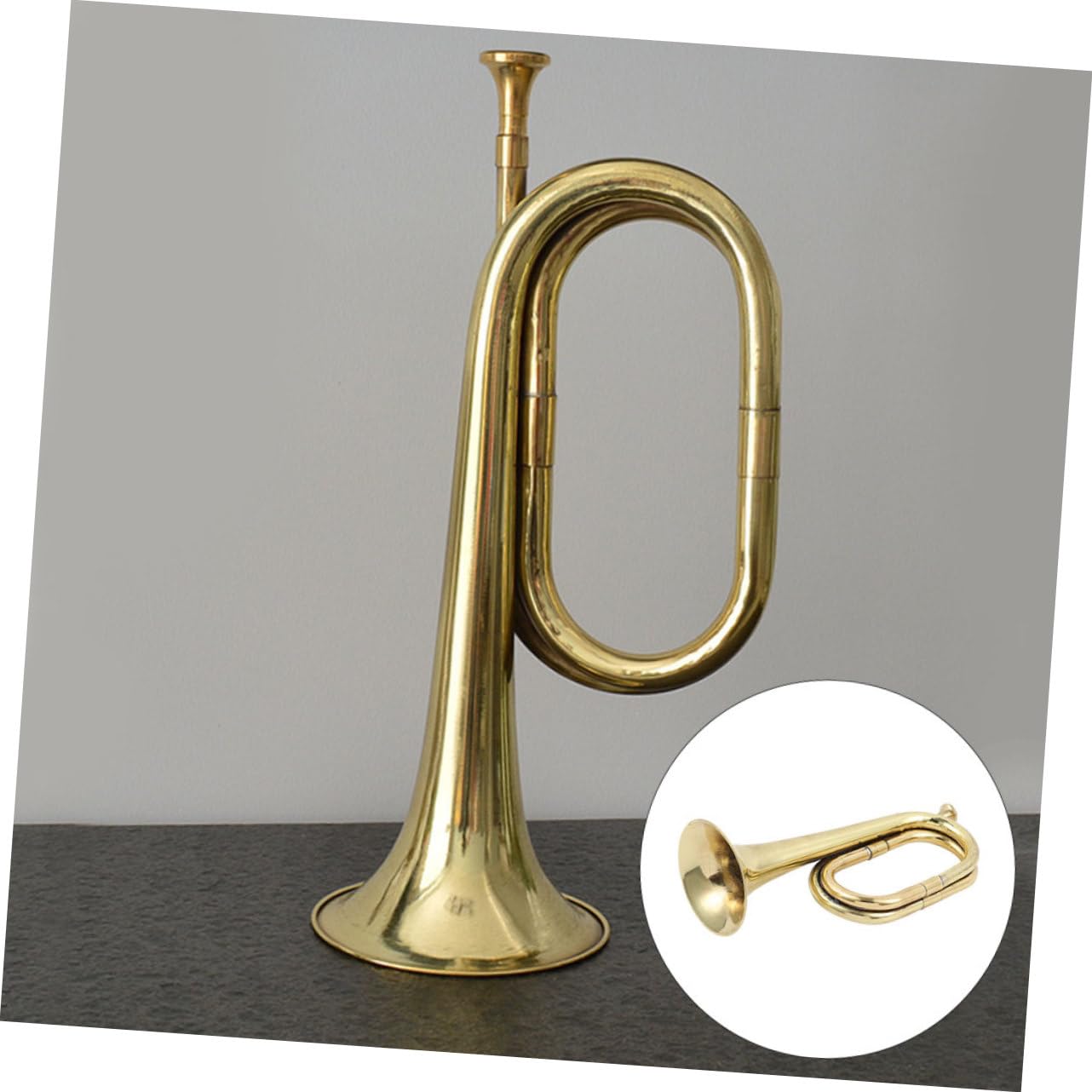 ibasenice Trompeta De Aleación Compacta Para Entrenamiento Musical, Corneta Portátil Para Principiantes y Músicos De Todas Las Edades