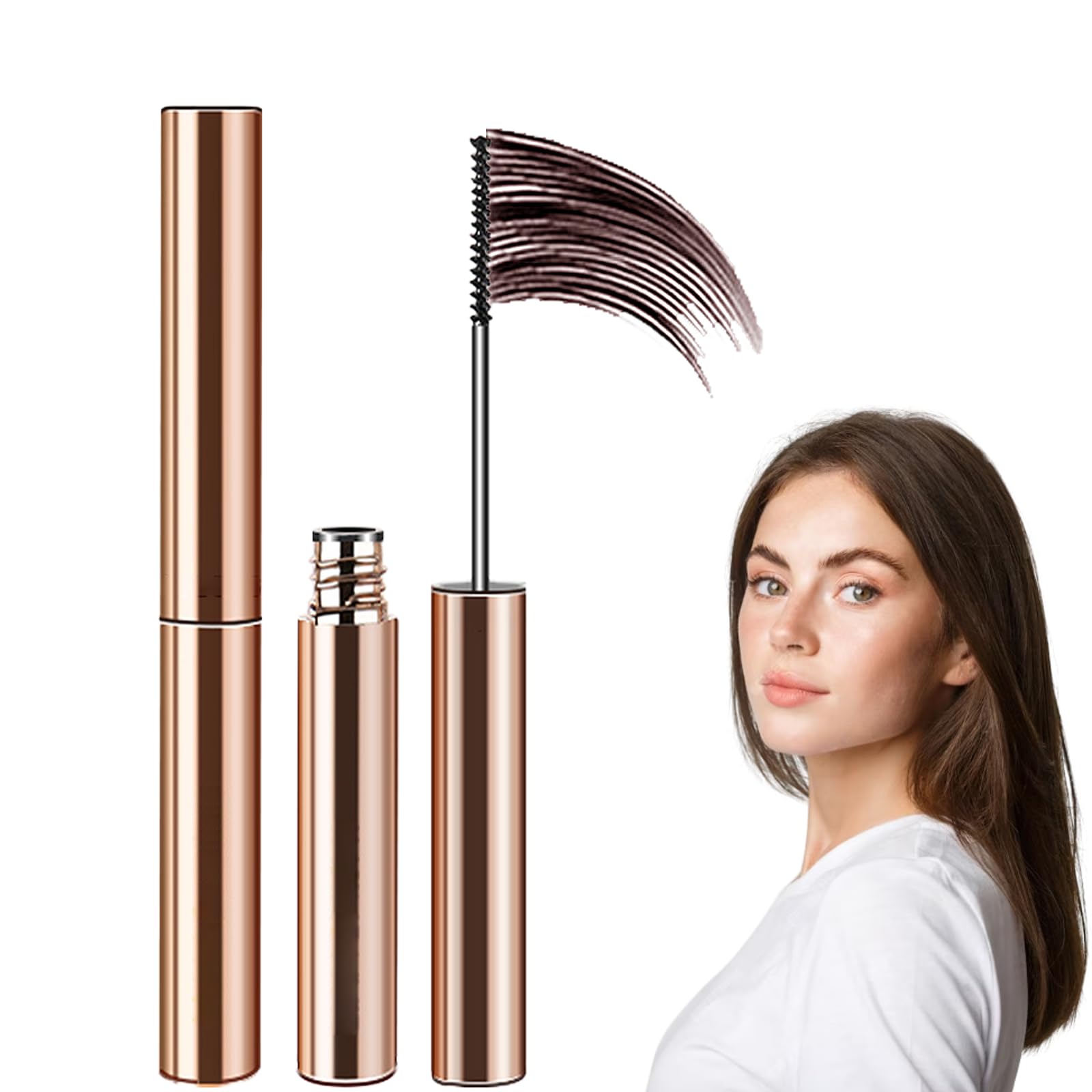Brown Mascara for Older Women Nourishing, Buildable Formula with Mascara for Mature Women, Adds Volume