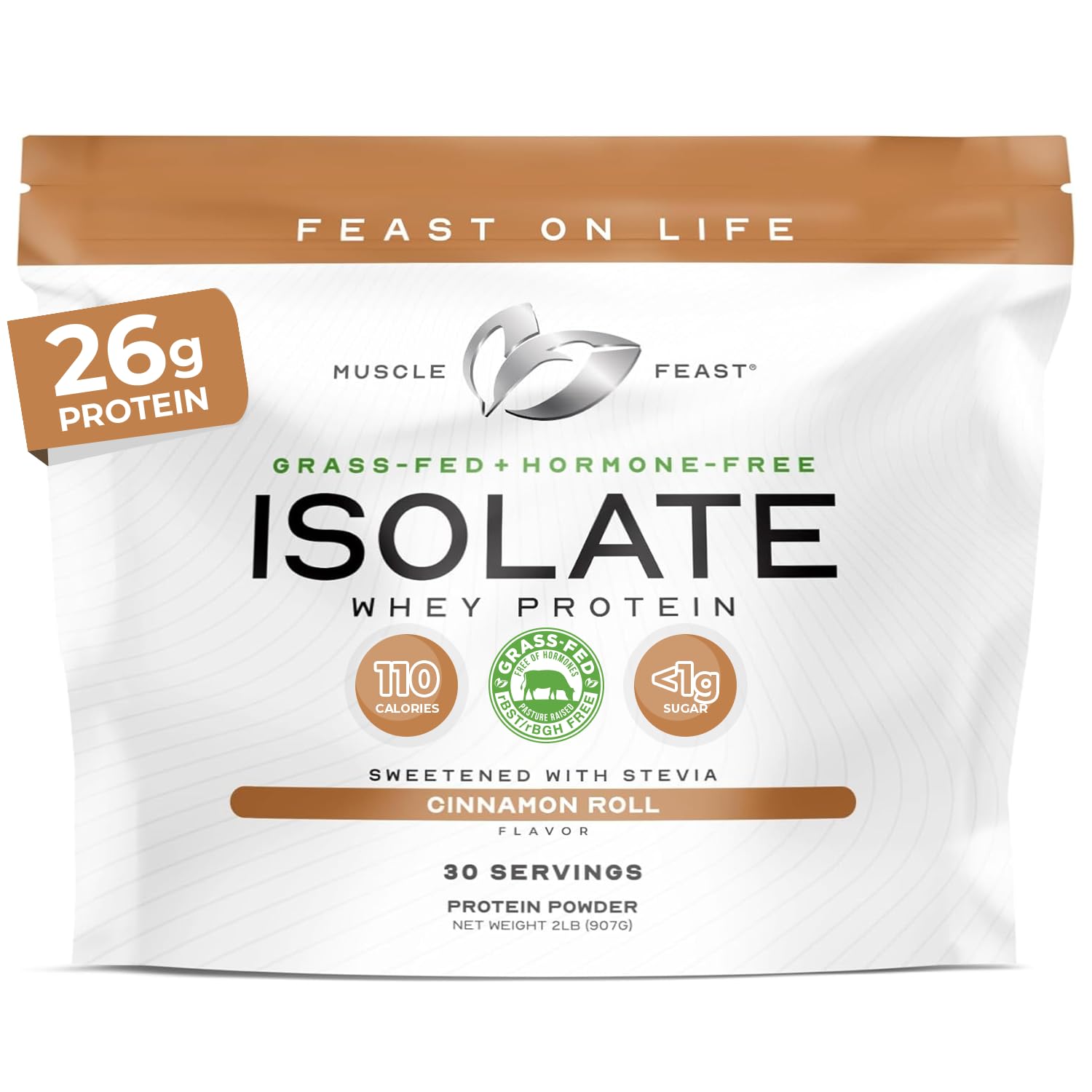 Muscle Feast Grass-Fed Whey Protein Isolate Powder, Chocolate (5lb) — Amazon image 14