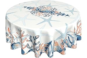 Tommy Bahama Coastal Ocean Starfish Nautical Tablecloth