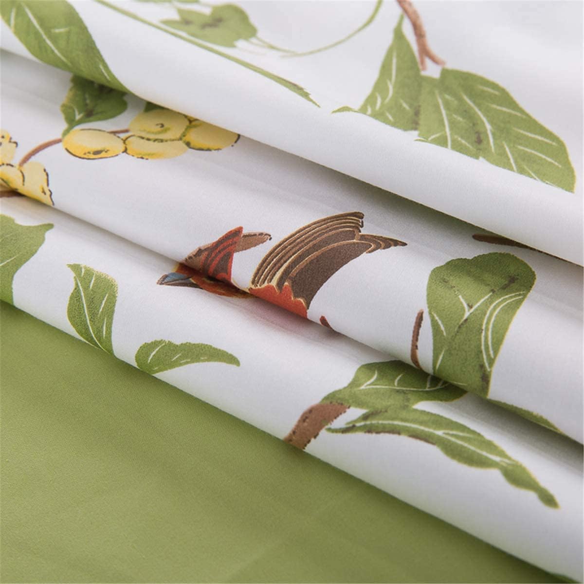 Exсluѕіvе Dіѕсоunt 🔥 EAVD Garden Style Botanical Duvet Cover King Soft 100% Long Staple Cotton Cute Birds Green Leaf Pattern Bedding Set with 2 Pillowcases Chic Elegant Botanical Comforter Set with Zipper Closure Flаѕh Dеаlѕ - 70% оƒƒ EAVD Garden Style Botanical Duvet Cover King Soft 100% Long Staple Cotton Cute Birds Green Leaf Pattern Bedding Set with 2 Pillowcases Chic Elegant Botanical Comforter Set with Zipper Closure