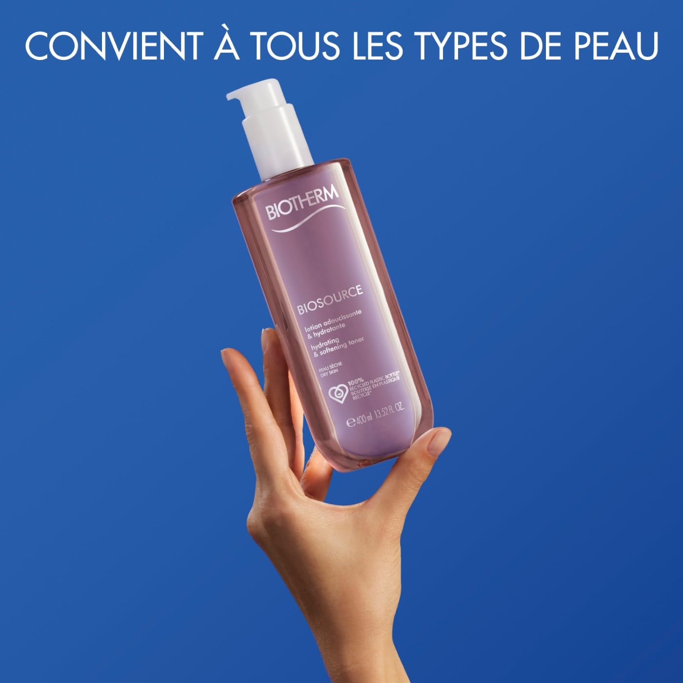 BIOTHERM - Biosource Lotion Tonique - Nettoie, Hydrate & Tonifie - Eclat du Teint - 400ml