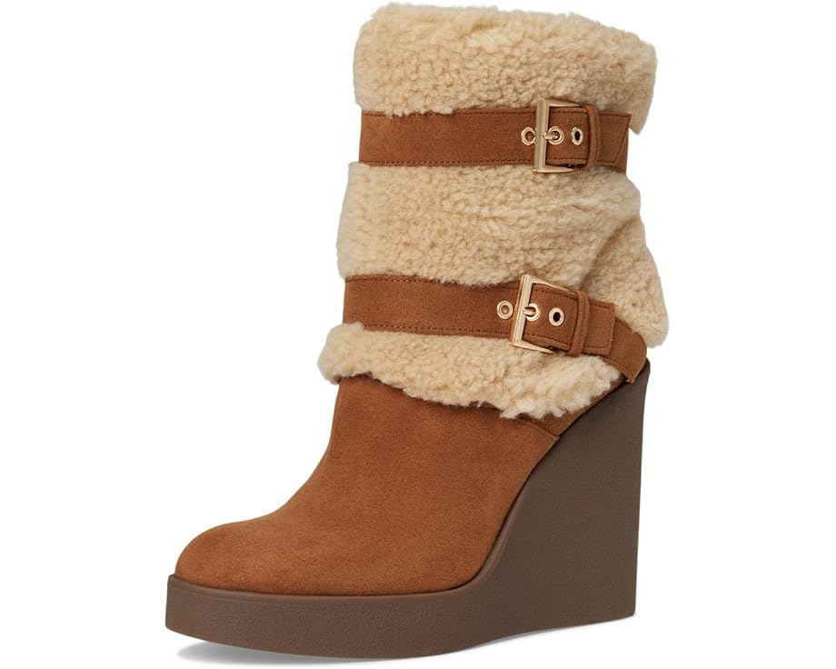 Jessica Simpson Meztyn Shearling Wedge Bootie - Front View