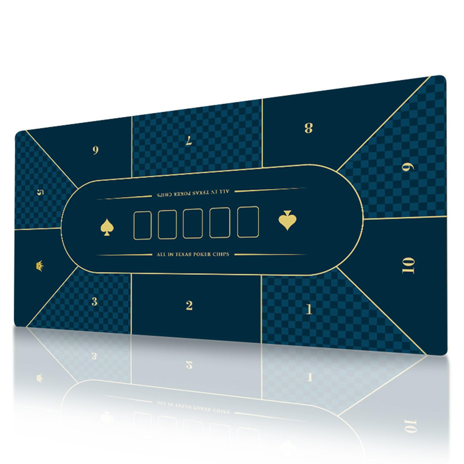 Tappetino Poker Texas Hold'em, Piano da Tavolo Antiscivolo e Impermeabile