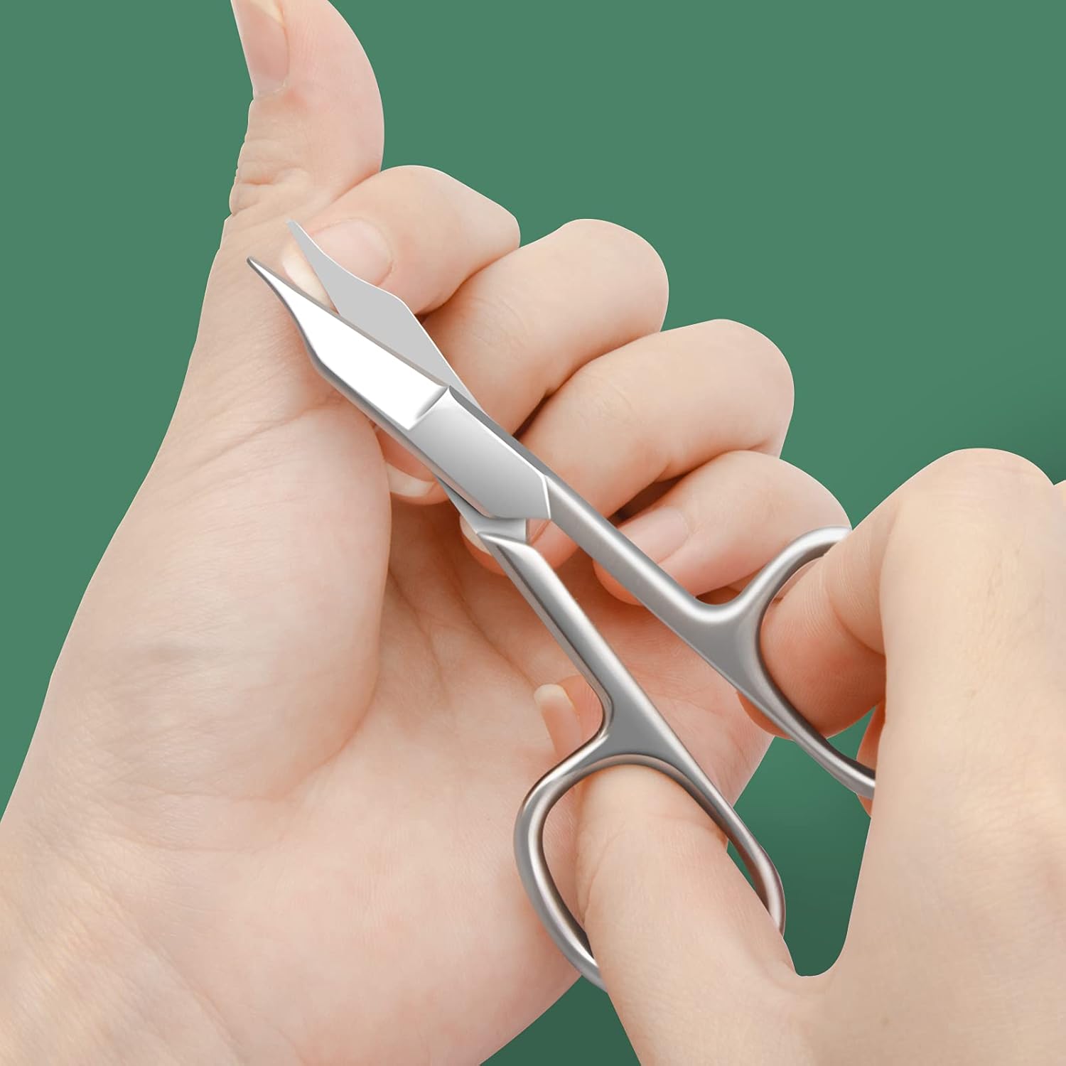 CGBE Eyebrow Scissors Stainless Steel Cuticle Scissors Beauty Scissors for Facial Hair, Manicure, Nail, Moustache, Eyebrow, Eyelash, Nose, Ear, Cuticle and Dry Skin Grooming Kit : Beauty & Personal Care