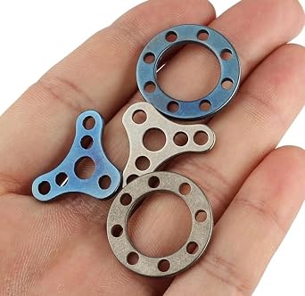 Titanium Keychain Accessories EDC Keyring Outdoor Multi Tools Blue