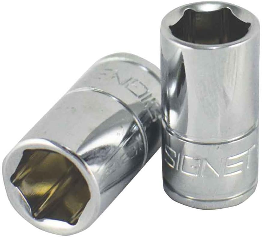 Signet S11307 1/4 Drive 6 Point Standard Metric Socket, 7 mm
