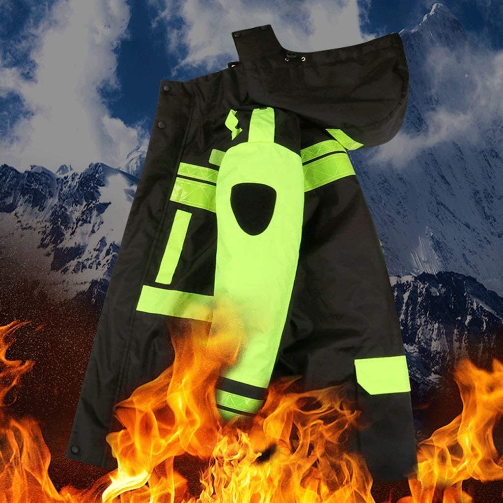 Chaleco Reflectante Traje reflectante impermeable, chaqueta de color negro de color negro oxford Chalecos De Seguridad