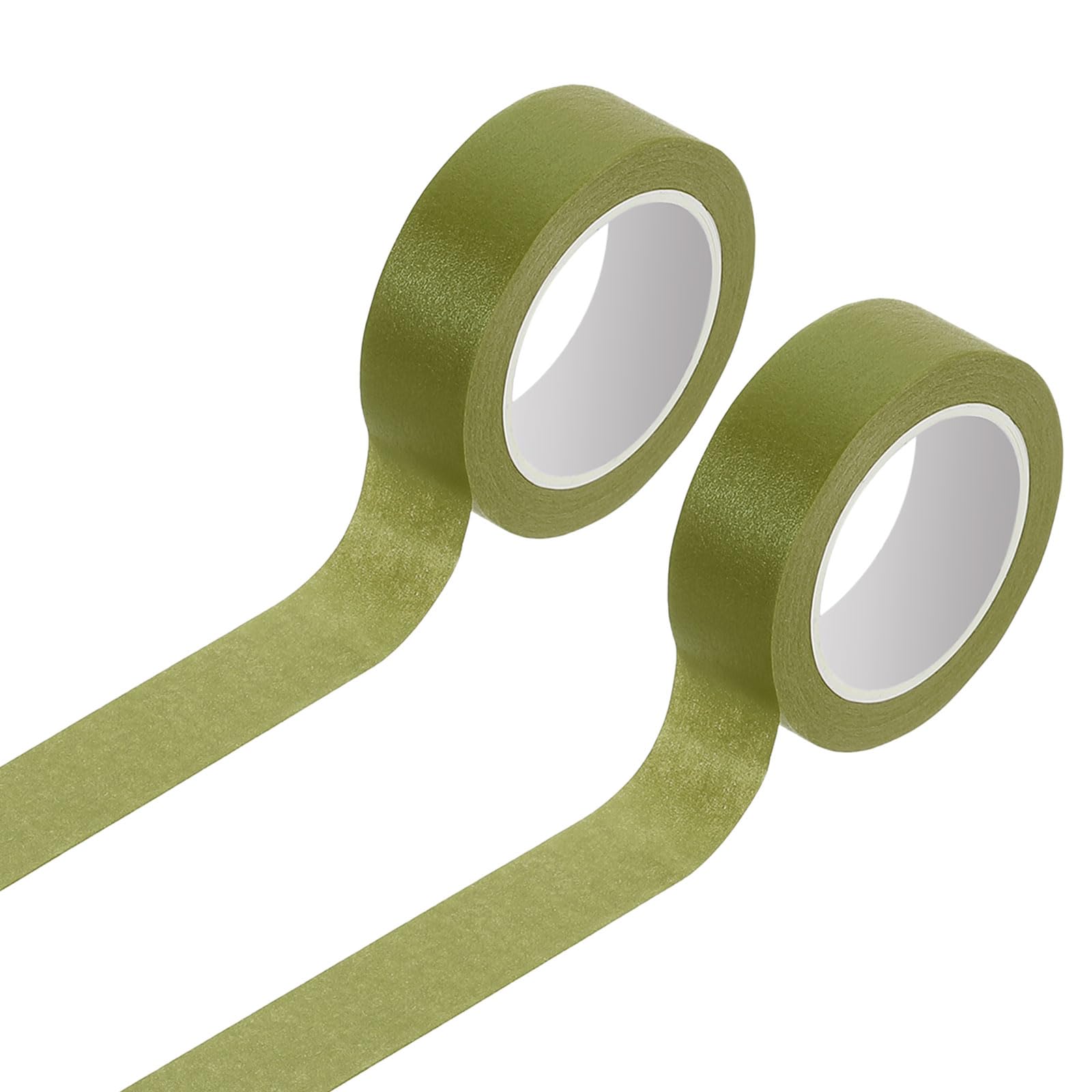 sourcing map 2 Rolls Colored Washi Tape, 11 Yards x 0.6" Colored Masking Tape Painters Tape, Decorative Masking Tape for Arts & Crafts Labeling DIY Scrapbooking Gift Wrapping, Dark Green