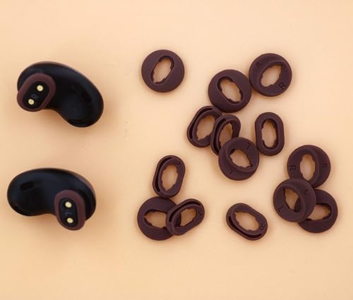 Miniatura 5 de Galaxy Buds Live Adapter Tips Earbuds, 8 pares de almohadillas de repuesto SL, 2 tamaños de silicona para las orejas, puntas de ala compatibles con