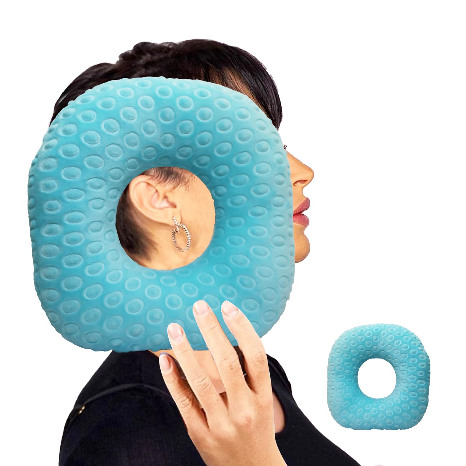 Coussin Oreiller Spécial Piercing - Donut Pour Dormir Sur Le Côté Et Soulager Les Douleurs D'oreille - Confort Nuit Et Récupération
