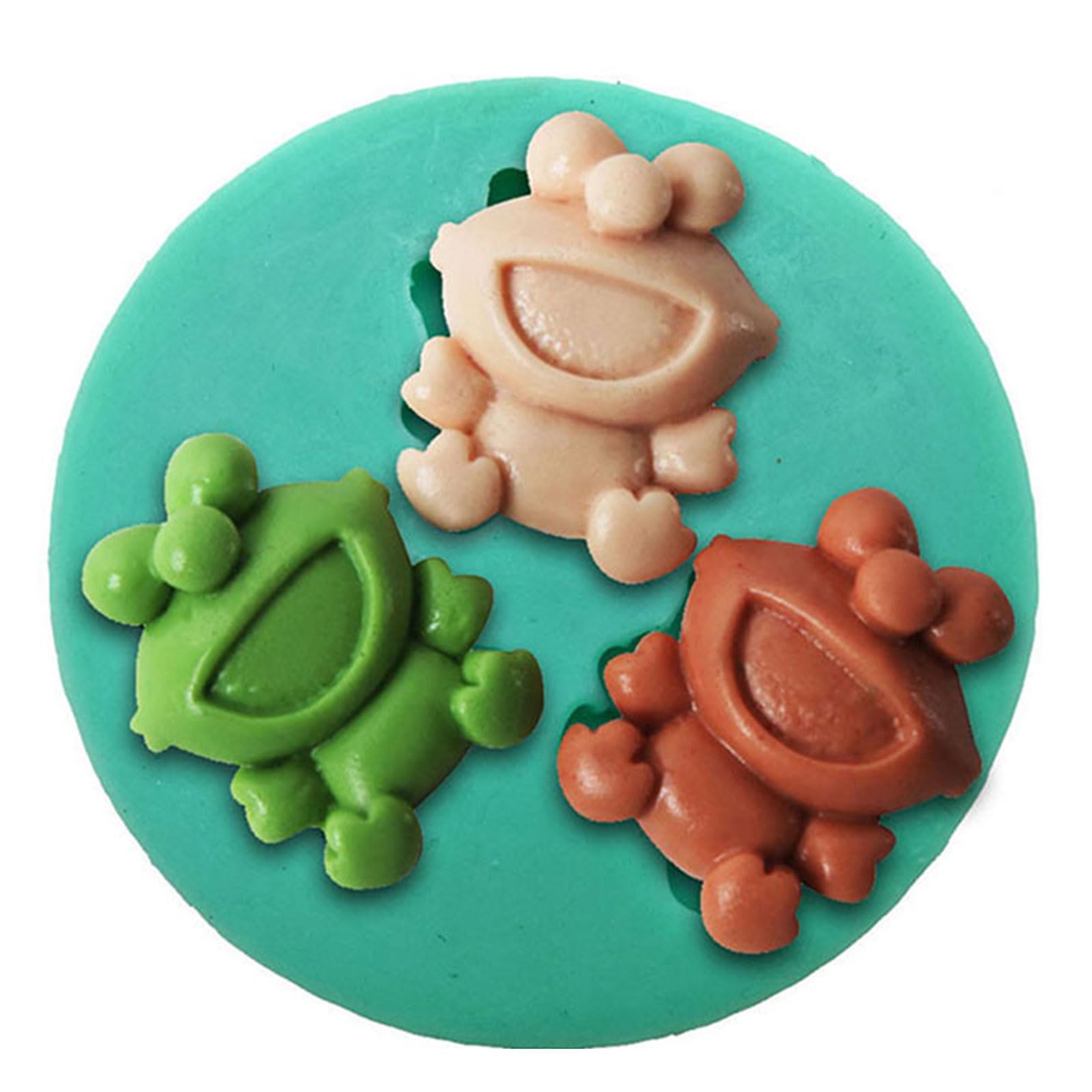 Kalttoy For Frog Shaped Silicone Mold 3D Fondant Cake Decor Candy Dessert Home Kitchen Baking Supplies Dessert Mold for Jello Candles Baking Silicone Tools
