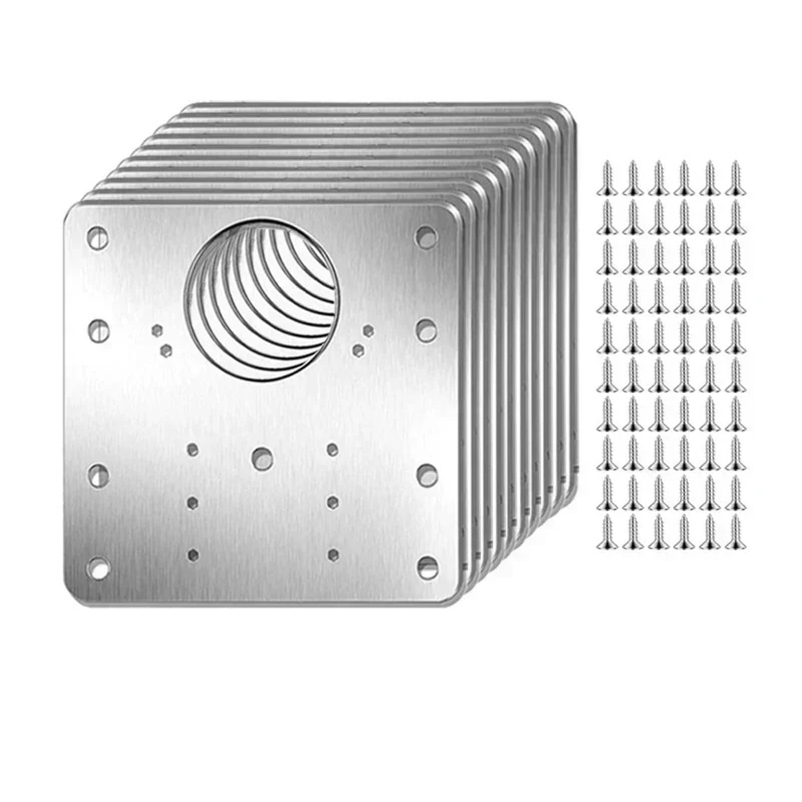 Kdhcvkz A- 10Sets 2/8/10/20Pcs Cabinet Hinge Stainless Steel Door Hinge With Holes(A- 10Sets)