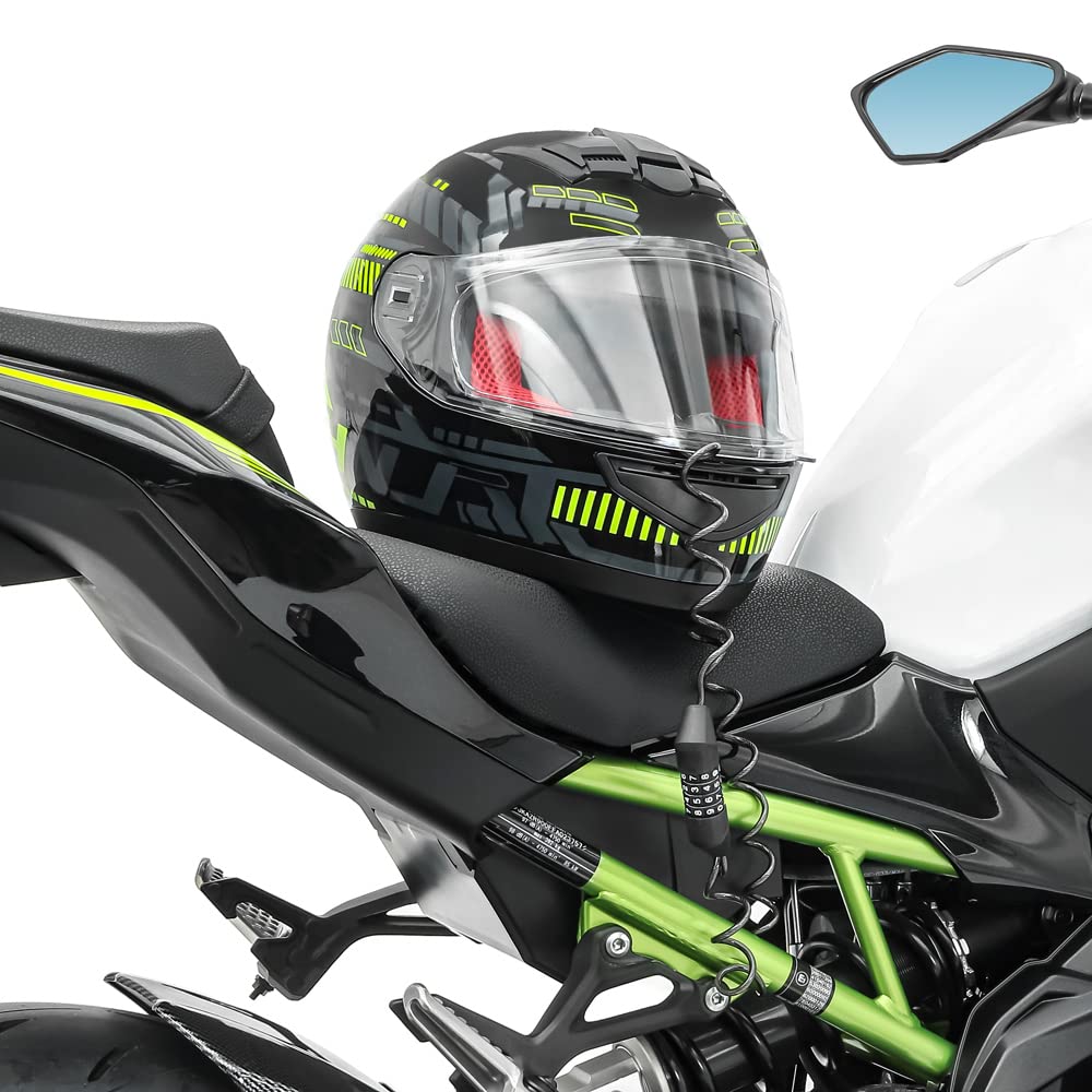 Antirrobo Casco Moto/candado combinación HS1 Tourtecs Negro