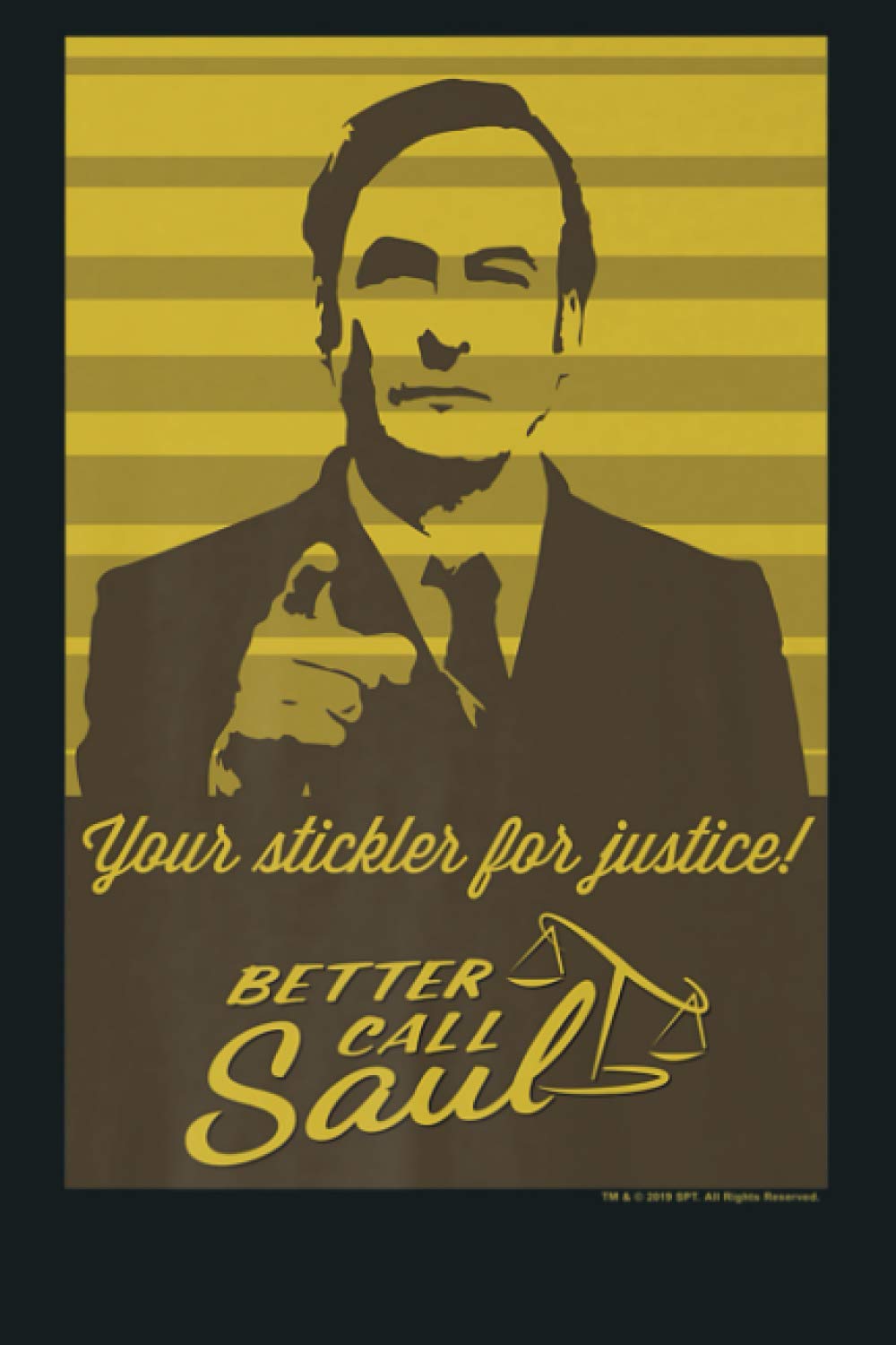 Better Call Saul Your Stickler For Justice Retro Poster Premium: Notebook Planner - 6x9 inch Daily Planner Journal, To Do List Notebook, Daily Organizer, 114 Pages