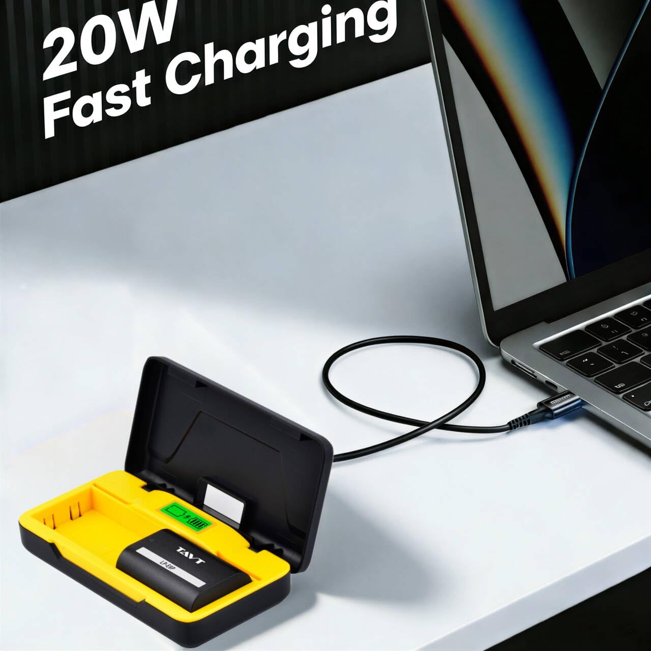 2850 mAh LP-E6P akumulator i ładowarka do Canon EOS R5 Mark II, R6 Mark III, C50, R5C R5 R6 R7 5DS/5DS R, 5D Mark II/III/IV, 6D/6D Mark II, 7D/7D Mark II, 60D 70D 80D XC10 R, LP-E6 LP-E6N LLP-E6NH