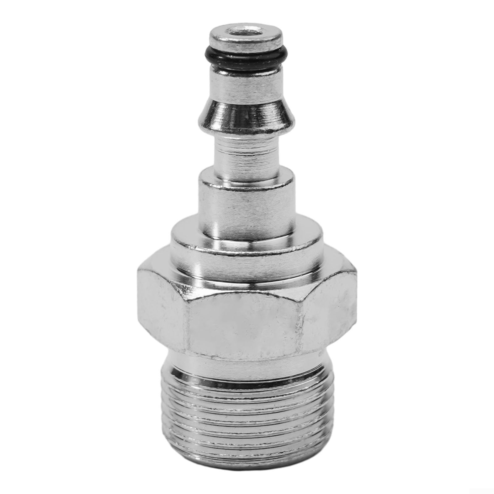 Adattatore per tubo idropulitrice a sgancio rapido per Lavor M14 M22 - connettore acqua in lega di ricambio - argento 14 x 12 x 9 mm/22 x 12 x 9 mm (per naso M14/piatto - M22) (adattatore M22)