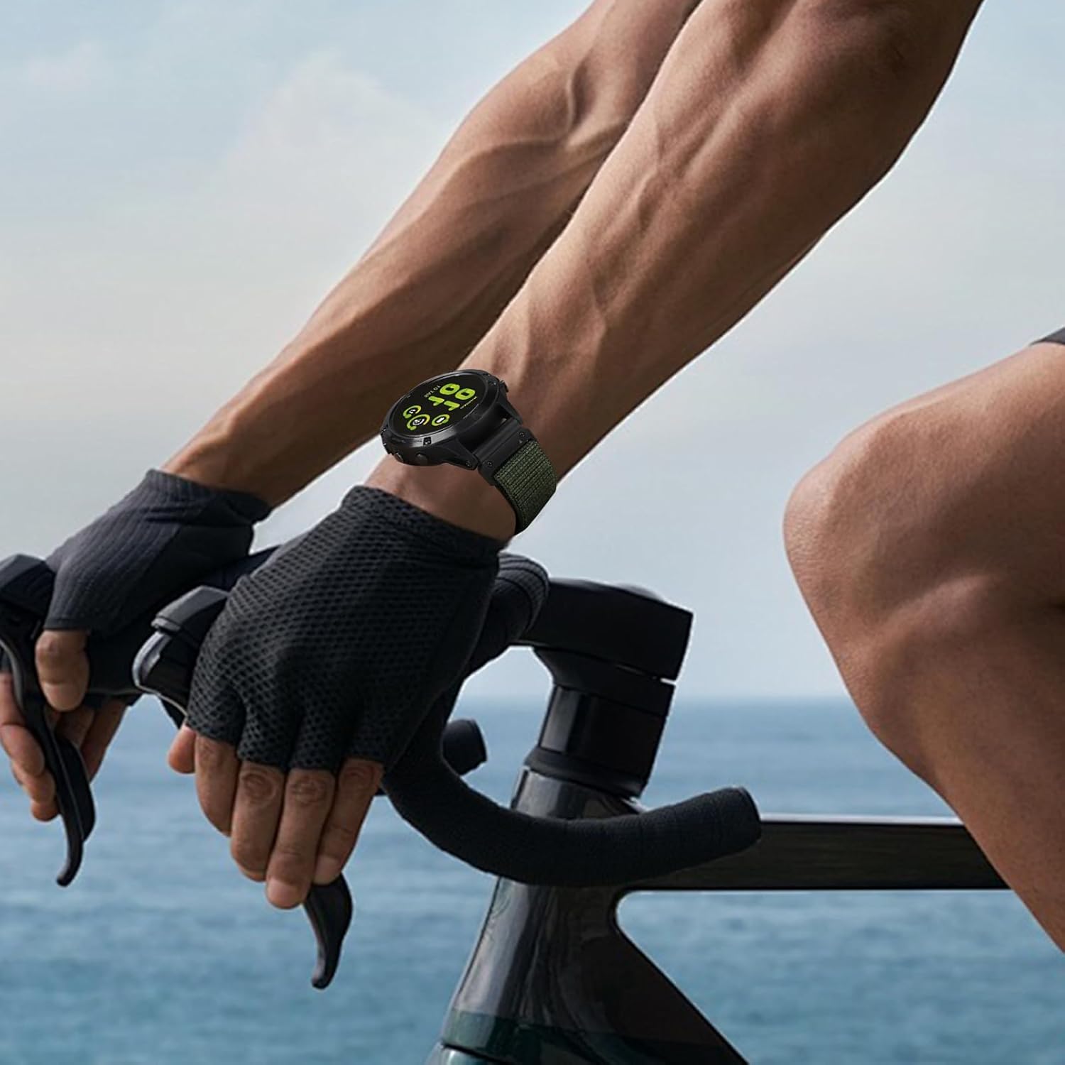 22mm Nylon Watch Bands for Garmin tactix 8/Fenix 8 pro 47mm/Fenix E/Fenix 7/Fenix7 Pro/Fenix 6 Pro/Fenix 6,QuickFit Sport Band for Fenix5/Fenix 5 Plus/Forerunner 970/965/945/Descent G2/G1 Solar - Image 5