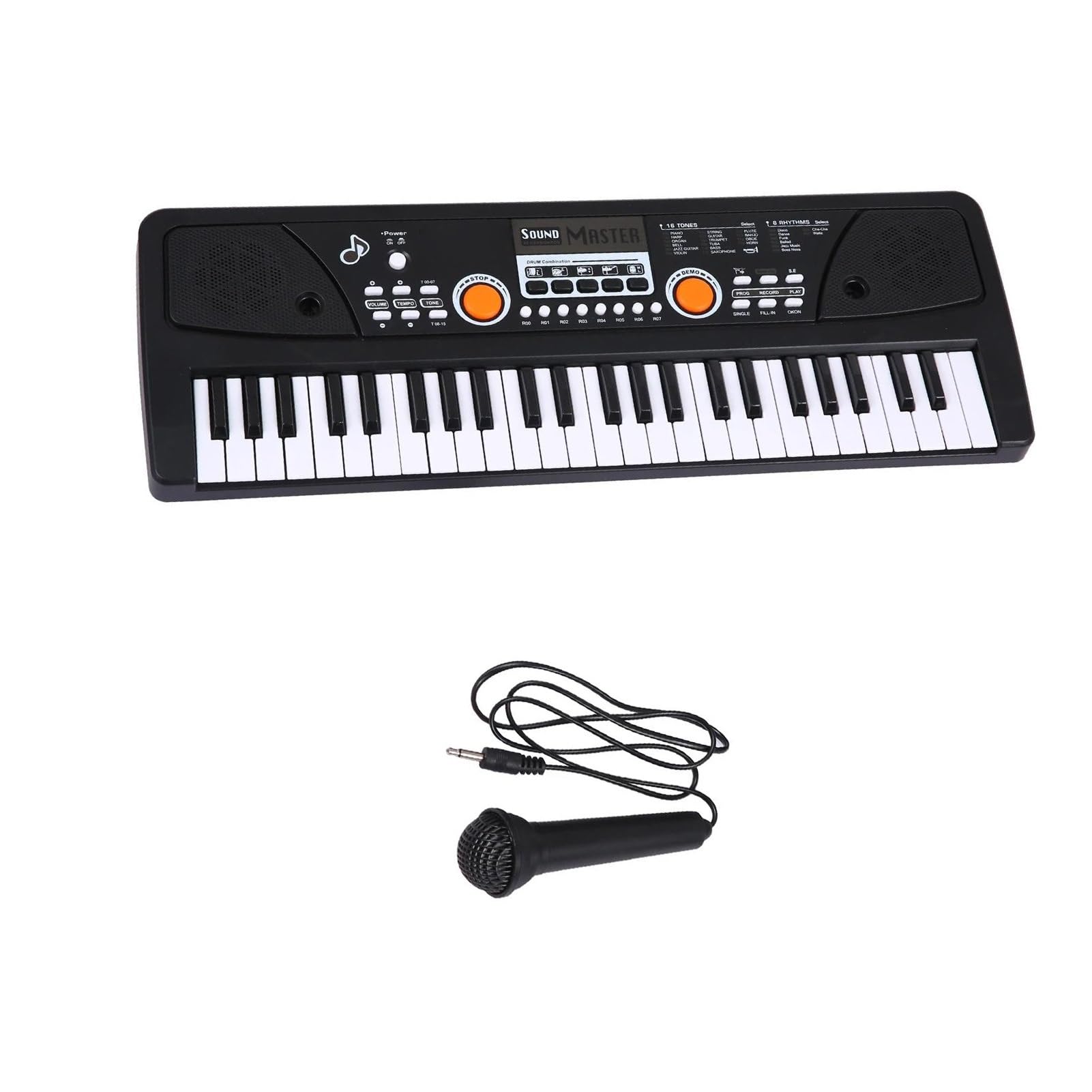 Tastiera Digitale Per Principianti Tastiera Elettronica Per Organo USB A 37 Tasti E 49 Tasti Tastiera Elettronica Digitale Con Microfono(49Keys)