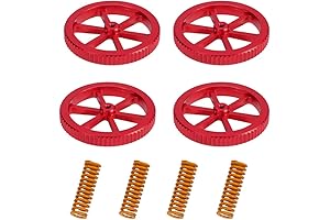 Comgrow Creality Metal Leveling Nuts and Springs: Precision Bed Leveling for 3D Printers