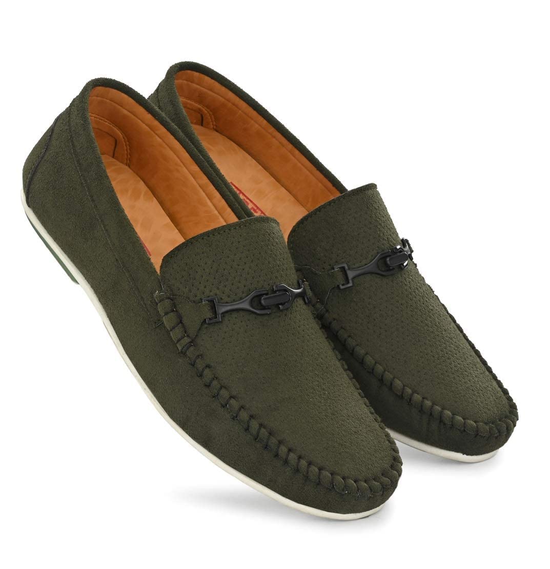 Suede Leather Velvet Loafers for Men (UK 6 to UK 11)-image-29