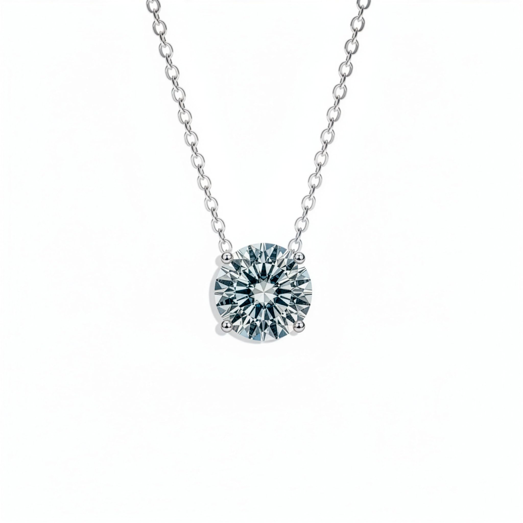 Joyería con brillante, minimalista y elegante con Moissanita certificada GRA. Plata de ley bañada en oro y rodio Calidad certificada Sostenible