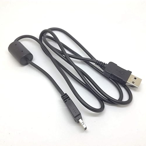 GuangMaoBo Cable de sincronización de datos USB para cámara CASIO Exilim EX-S7 S10 S12 Z1 Z2 Z8 Z9 Z11 Z18 Z19 Z20 Z29 EX-ZR20 ZR200 Z3000 ZR1000