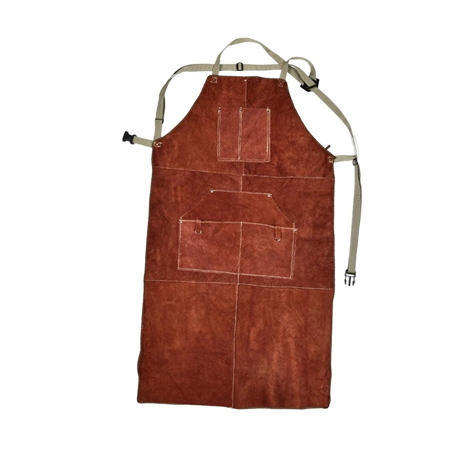 Tablier de travail du cuir for soudure et bois, idéal for la cuisson Charpentier, menuisier