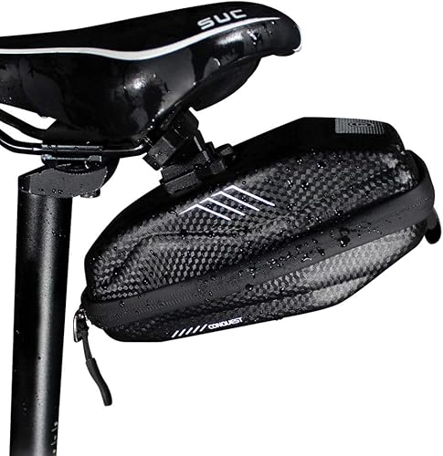 Bolsa de sillín de bicicleta, bolsa impermeable para debajo del asiento, bolsa de almacenamiento de alforja de montaña de carretera MTB bicicleta