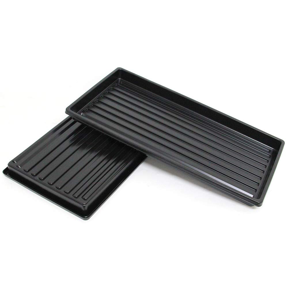 Lot de 10 plateaux à micro-greens (sans trous) 25,4 x 50,8 cm pour microgreens et herbe de blé 10 plateaux de qualité supérieure sans trous